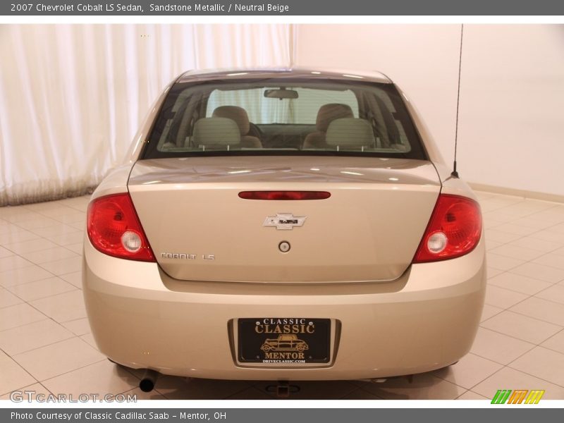 Sandstone Metallic / Neutral Beige 2007 Chevrolet Cobalt LS Sedan