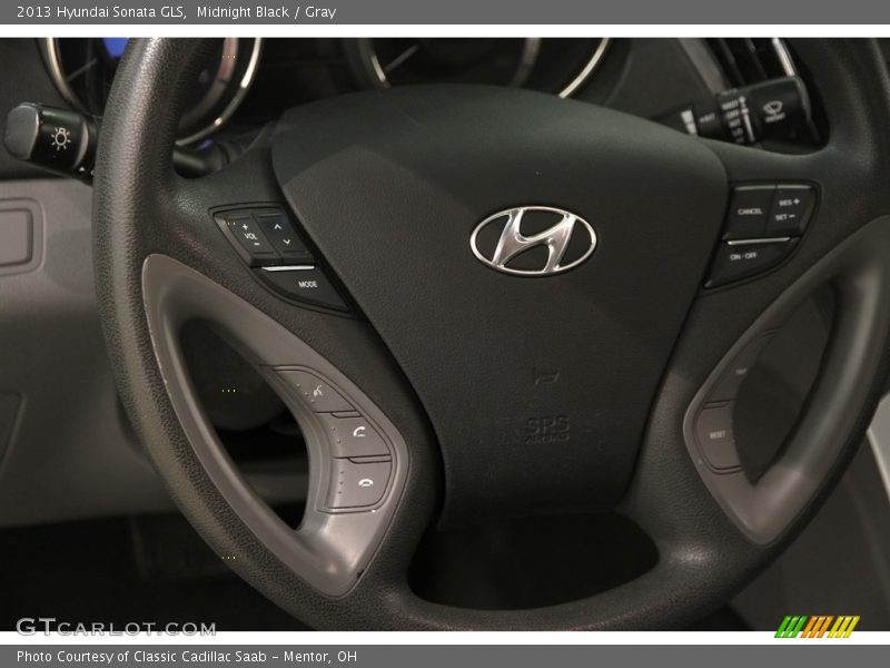Midnight Black / Gray 2013 Hyundai Sonata GLS
