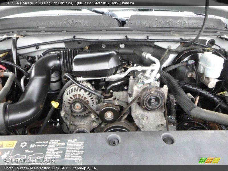 Quicksilver Metallic / Dark Titanium 2012 GMC Sierra 1500 Regular Cab 4x4