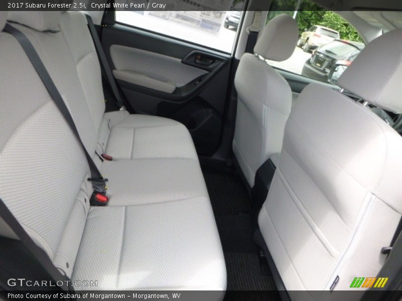 Crystal White Pearl / Gray 2017 Subaru Forester 2.5i