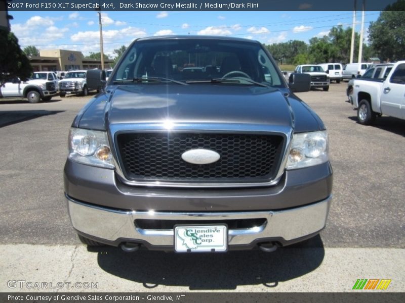 Dark Shadow Grey Metallic / Medium/Dark Flint 2007 Ford F150 XLT SuperCab 4x4