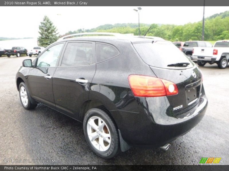 Wicked Black / Gray 2010 Nissan Rogue SL AWD