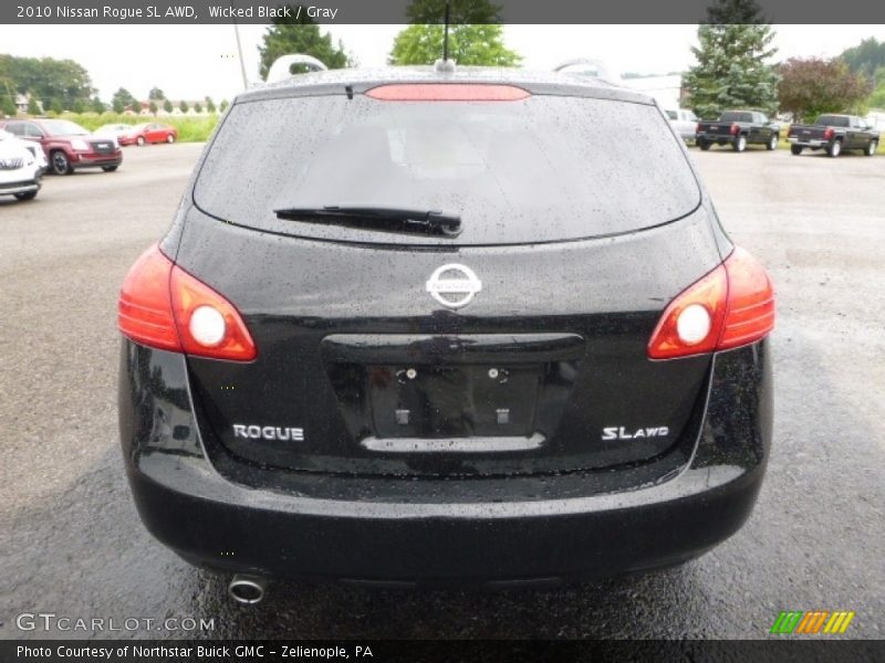 Wicked Black / Gray 2010 Nissan Rogue SL AWD