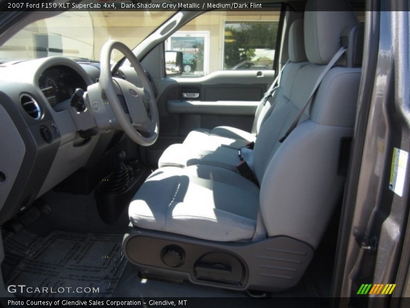 Dark Shadow Grey Metallic / Medium/Dark Flint 2007 Ford F150 XLT SuperCab 4x4
