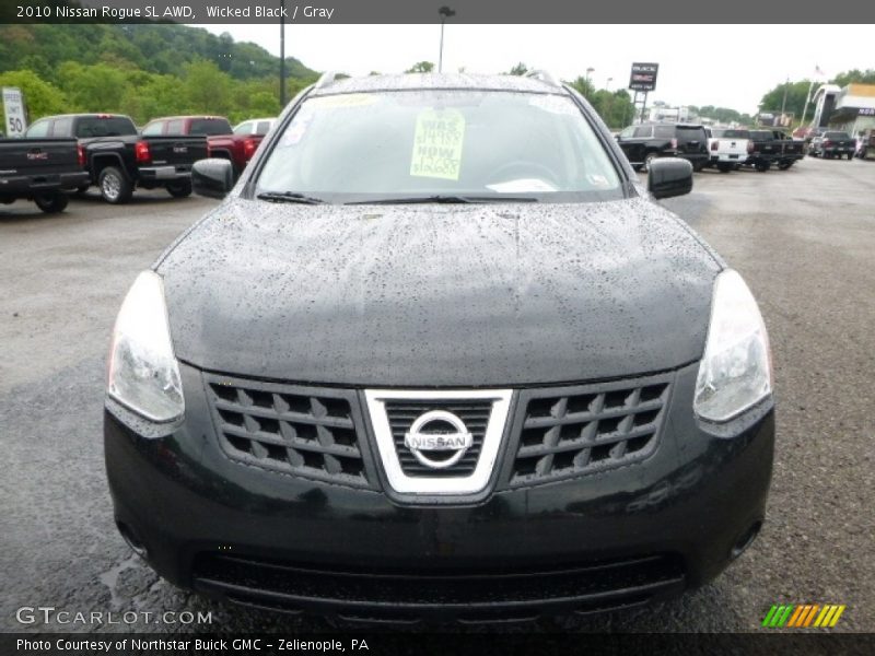 Wicked Black / Gray 2010 Nissan Rogue SL AWD