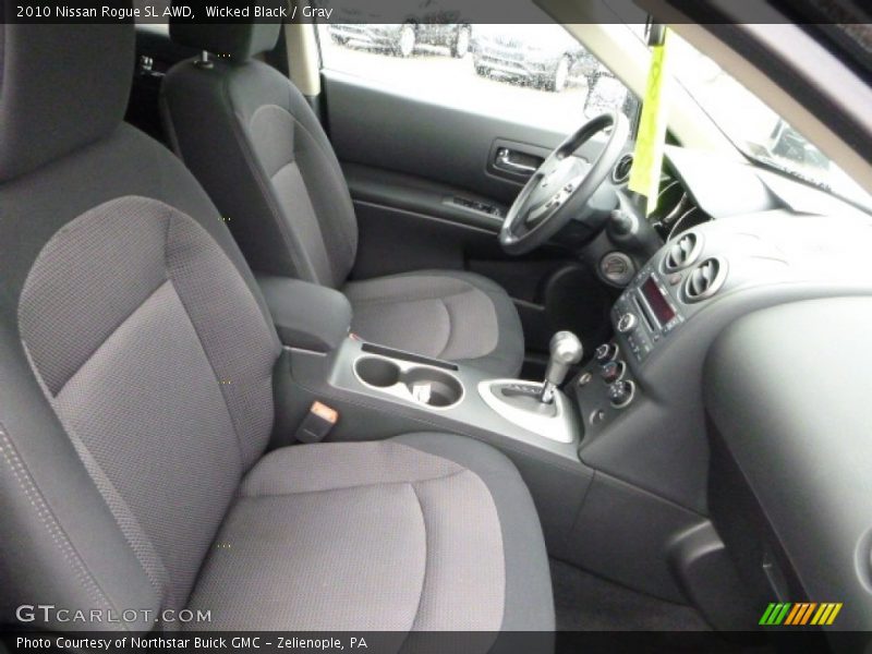 Wicked Black / Gray 2010 Nissan Rogue SL AWD