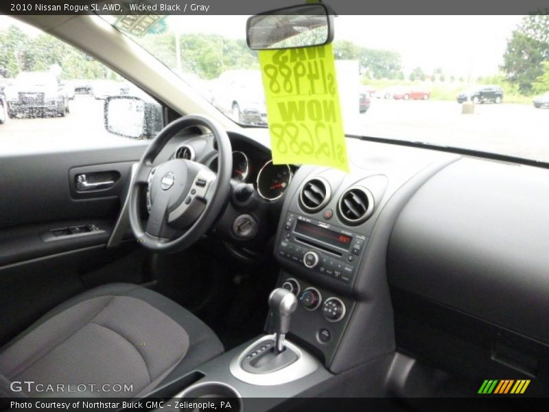 Wicked Black / Gray 2010 Nissan Rogue SL AWD