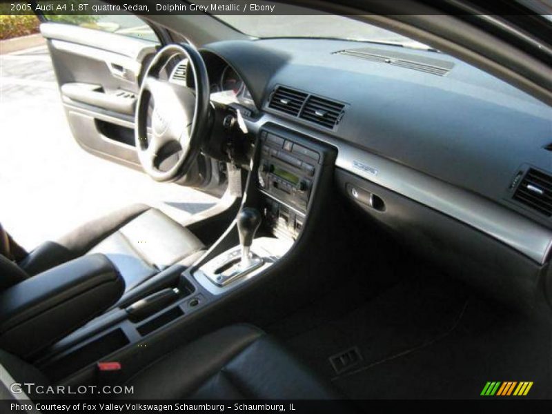 Dolphin Grey Metallic / Ebony 2005 Audi A4 1.8T quattro Sedan