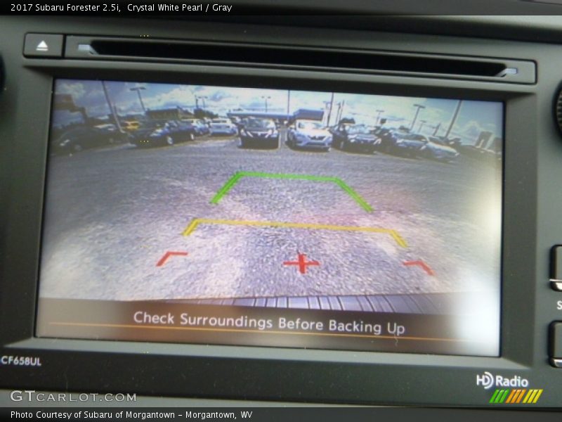 Crystal White Pearl / Gray 2017 Subaru Forester 2.5i