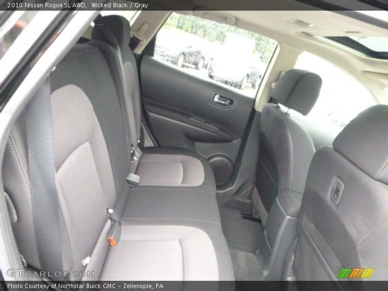 Wicked Black / Gray 2010 Nissan Rogue SL AWD