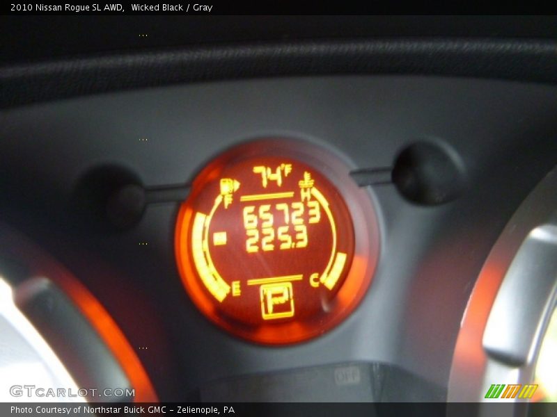 Wicked Black / Gray 2010 Nissan Rogue SL AWD