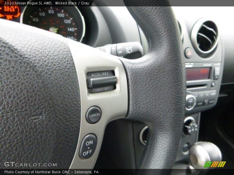 Wicked Black / Gray 2010 Nissan Rogue SL AWD