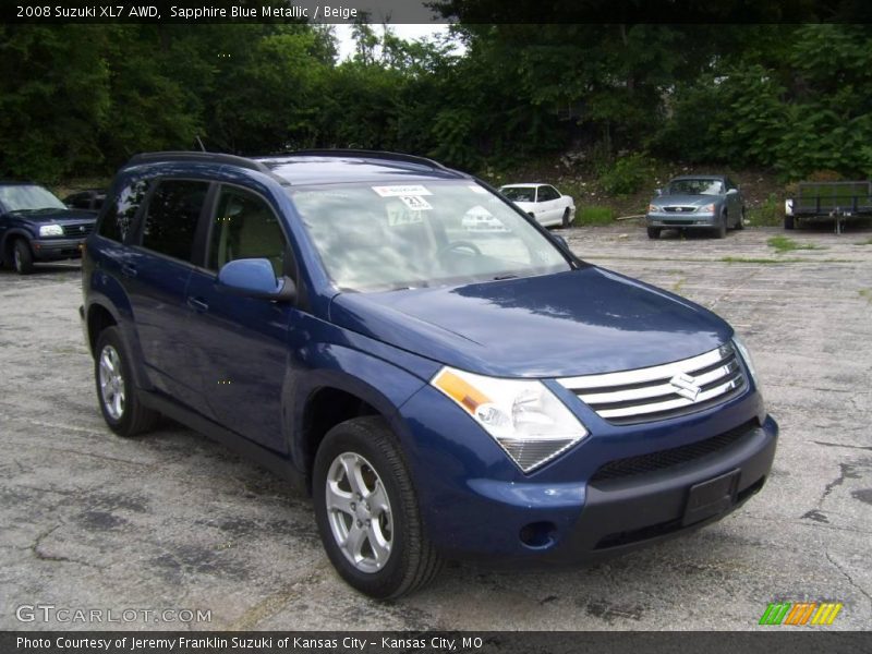Sapphire Blue Metallic / Beige 2008 Suzuki XL7 AWD