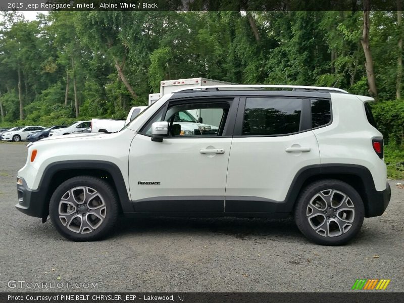 Alpine White / Black 2015 Jeep Renegade Limited