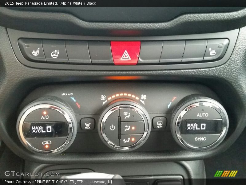 Alpine White / Black 2015 Jeep Renegade Limited