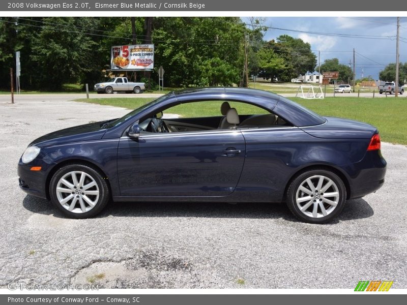 Eismeer Blue Metallic / Cornsilk Beige 2008 Volkswagen Eos 2.0T