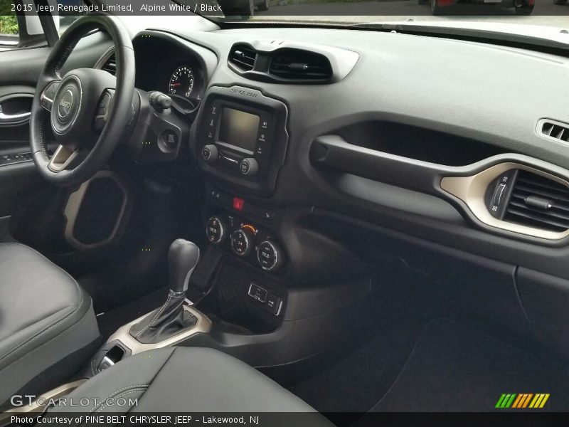 Alpine White / Black 2015 Jeep Renegade Limited