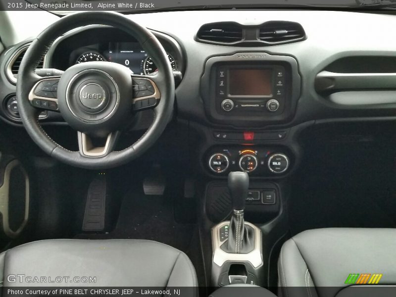 Alpine White / Black 2015 Jeep Renegade Limited