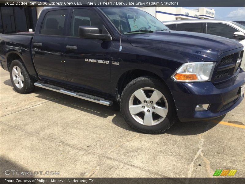 True Blue Pearl / Dark Slate Gray/Medium Graystone 2012 Dodge Ram 1500 Express Crew Cab