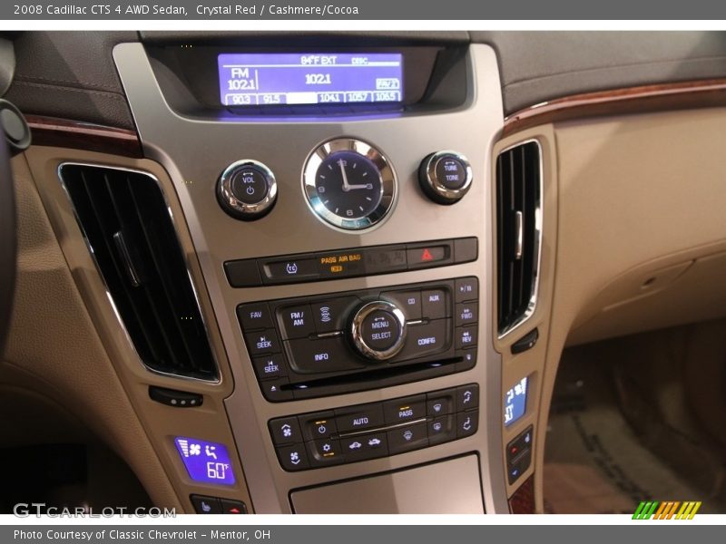 Crystal Red / Cashmere/Cocoa 2008 Cadillac CTS 4 AWD Sedan