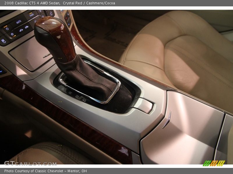 Crystal Red / Cashmere/Cocoa 2008 Cadillac CTS 4 AWD Sedan