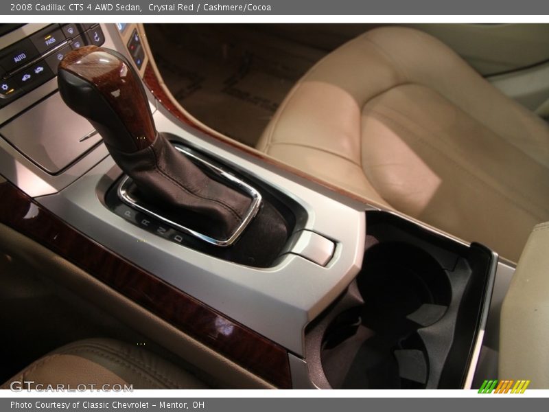 Crystal Red / Cashmere/Cocoa 2008 Cadillac CTS 4 AWD Sedan