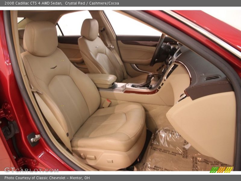 Crystal Red / Cashmere/Cocoa 2008 Cadillac CTS 4 AWD Sedan