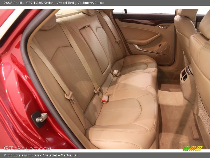Crystal Red / Cashmere/Cocoa 2008 Cadillac CTS 4 AWD Sedan