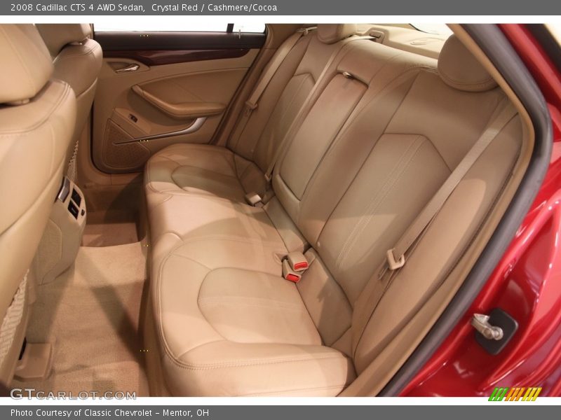 Crystal Red / Cashmere/Cocoa 2008 Cadillac CTS 4 AWD Sedan