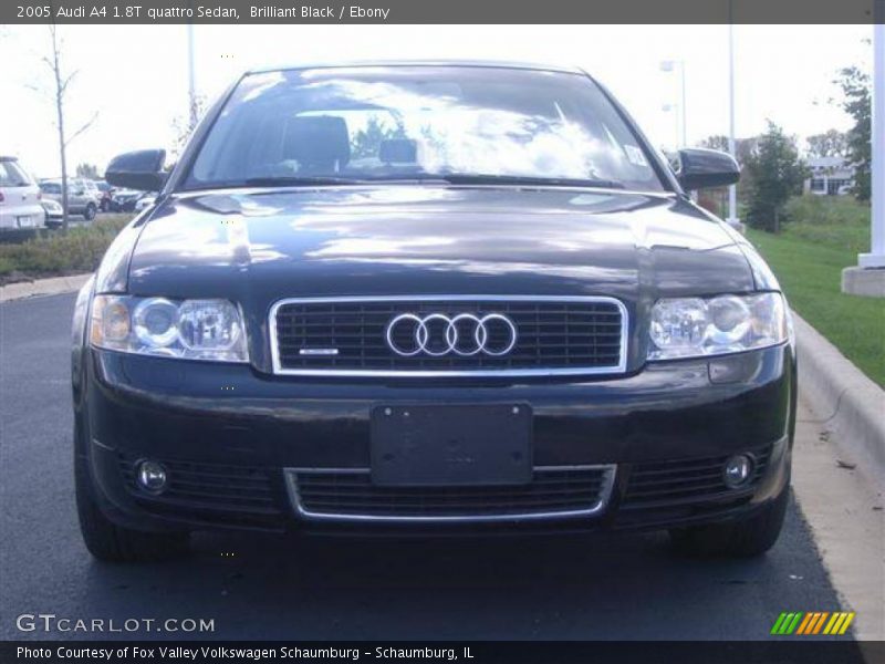 Brilliant Black / Ebony 2005 Audi A4 1.8T quattro Sedan
