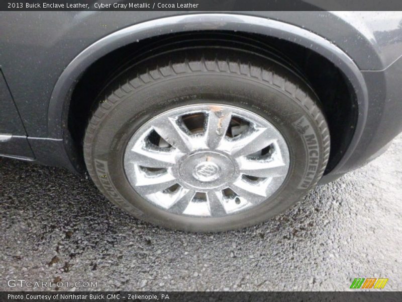 Cyber Gray Metallic / Cocoa Leather 2013 Buick Enclave Leather