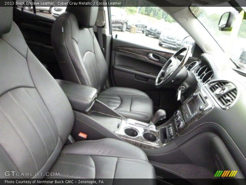Cyber Gray Metallic / Cocoa Leather 2013 Buick Enclave Leather