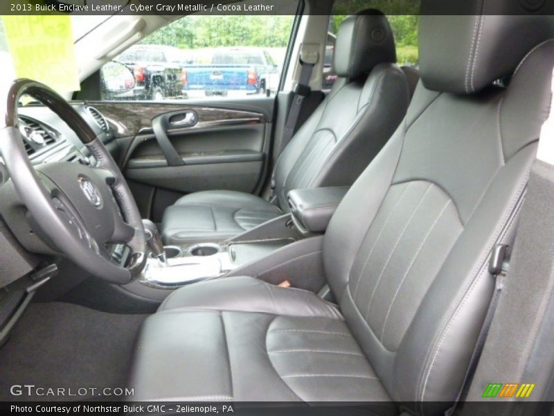 Cyber Gray Metallic / Cocoa Leather 2013 Buick Enclave Leather