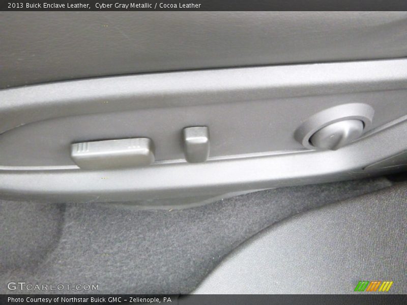 Cyber Gray Metallic / Cocoa Leather 2013 Buick Enclave Leather