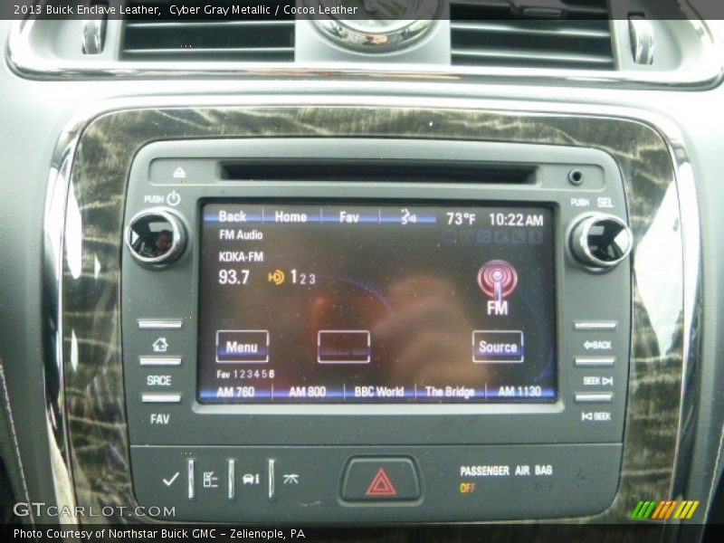 Cyber Gray Metallic / Cocoa Leather 2013 Buick Enclave Leather