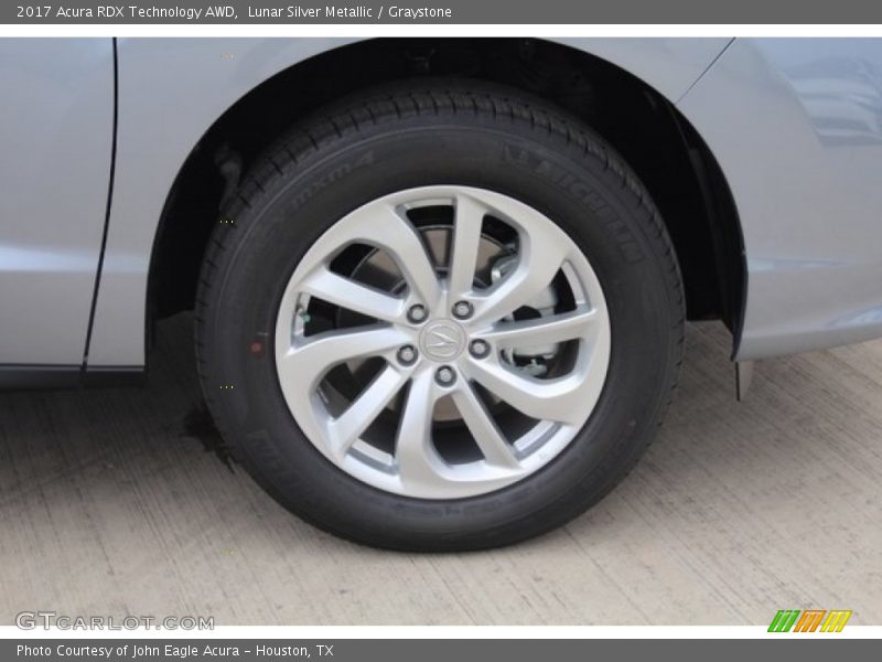 Lunar Silver Metallic / Graystone 2017 Acura RDX Technology AWD
