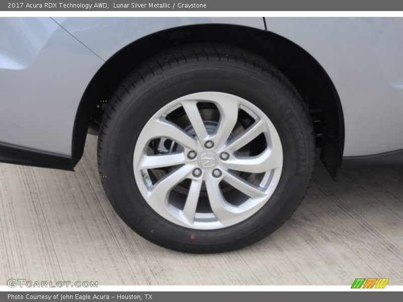 Lunar Silver Metallic / Graystone 2017 Acura RDX Technology AWD