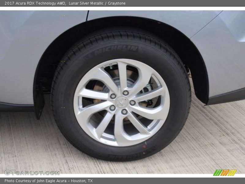 Lunar Silver Metallic / Graystone 2017 Acura RDX Technology AWD