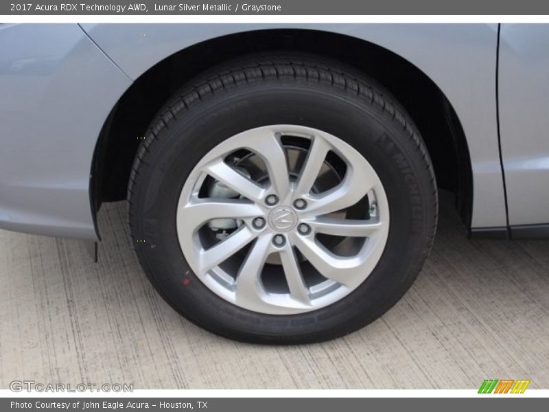 Lunar Silver Metallic / Graystone 2017 Acura RDX Technology AWD