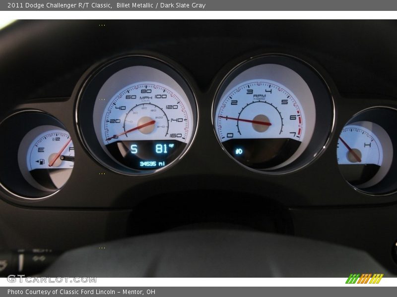 Billet Metallic / Dark Slate Gray 2011 Dodge Challenger R/T Classic