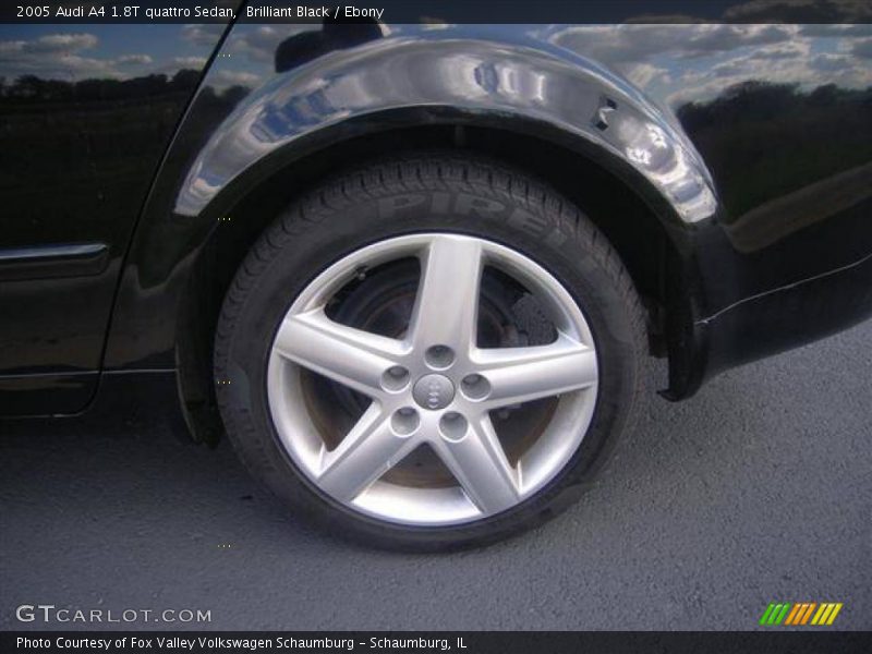 Brilliant Black / Ebony 2005 Audi A4 1.8T quattro Sedan