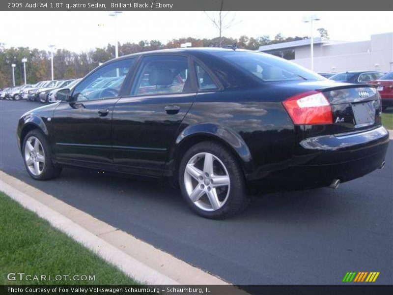 Brilliant Black / Ebony 2005 Audi A4 1.8T quattro Sedan