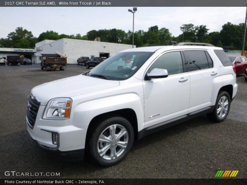 White Frost Tricoat / Jet Black 2017 GMC Terrain SLE AWD