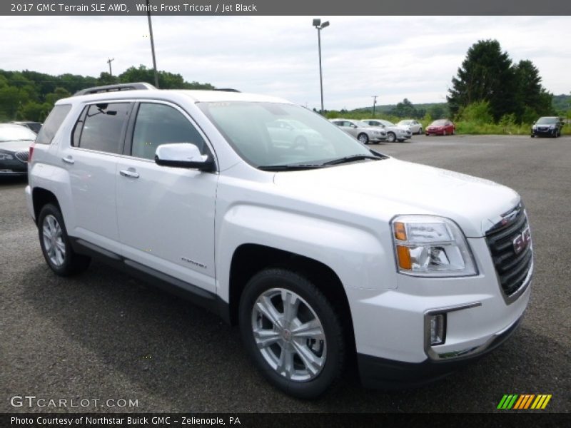 White Frost Tricoat / Jet Black 2017 GMC Terrain SLE AWD