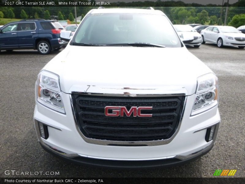 White Frost Tricoat / Jet Black 2017 GMC Terrain SLE AWD