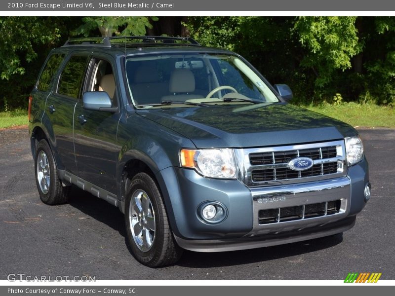 Steel Blue Metallic / Camel 2010 Ford Escape Limited V6