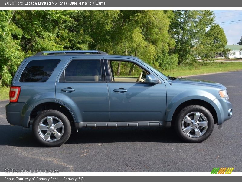 Steel Blue Metallic / Camel 2010 Ford Escape Limited V6