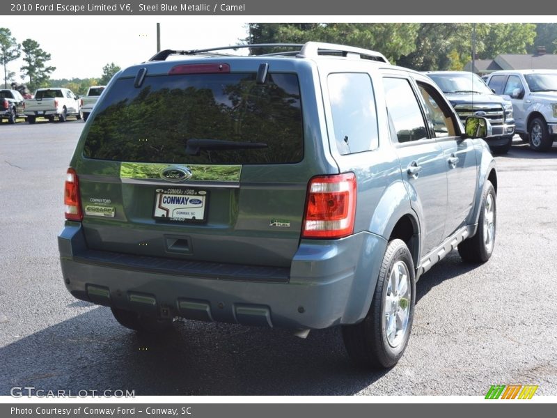 Steel Blue Metallic / Camel 2010 Ford Escape Limited V6