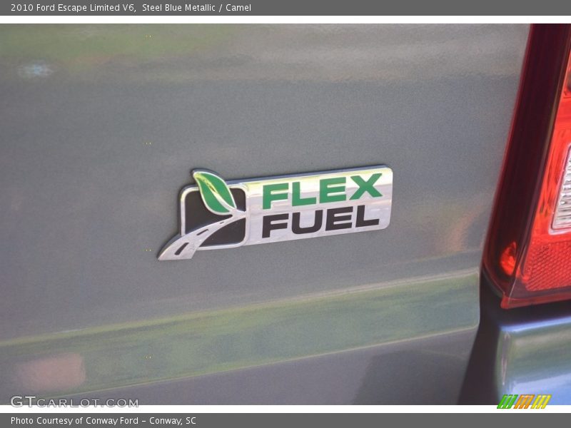 Steel Blue Metallic / Camel 2010 Ford Escape Limited V6