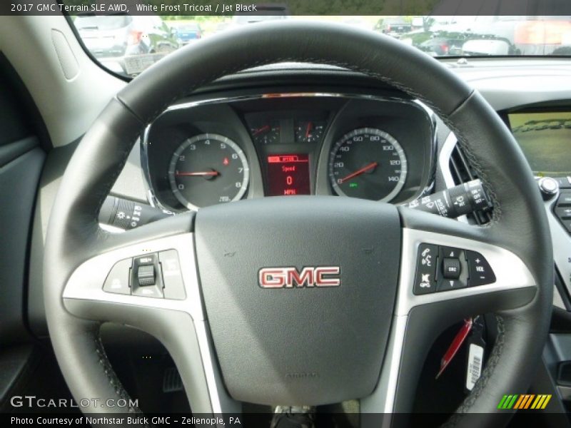White Frost Tricoat / Jet Black 2017 GMC Terrain SLE AWD